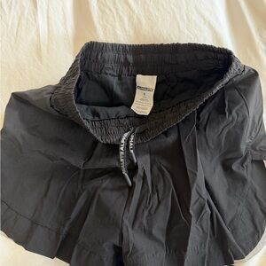 Alphalete Black Performance Skort with Branded Drawcord